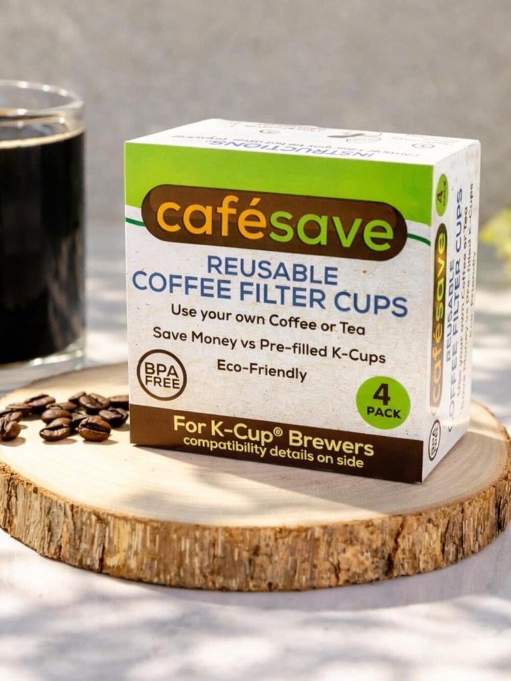 1-Stream Cafe Save Reusable K Cup Pod Coffee Filters - Refillable Coffee Pod Cap - Picture 2 of 9